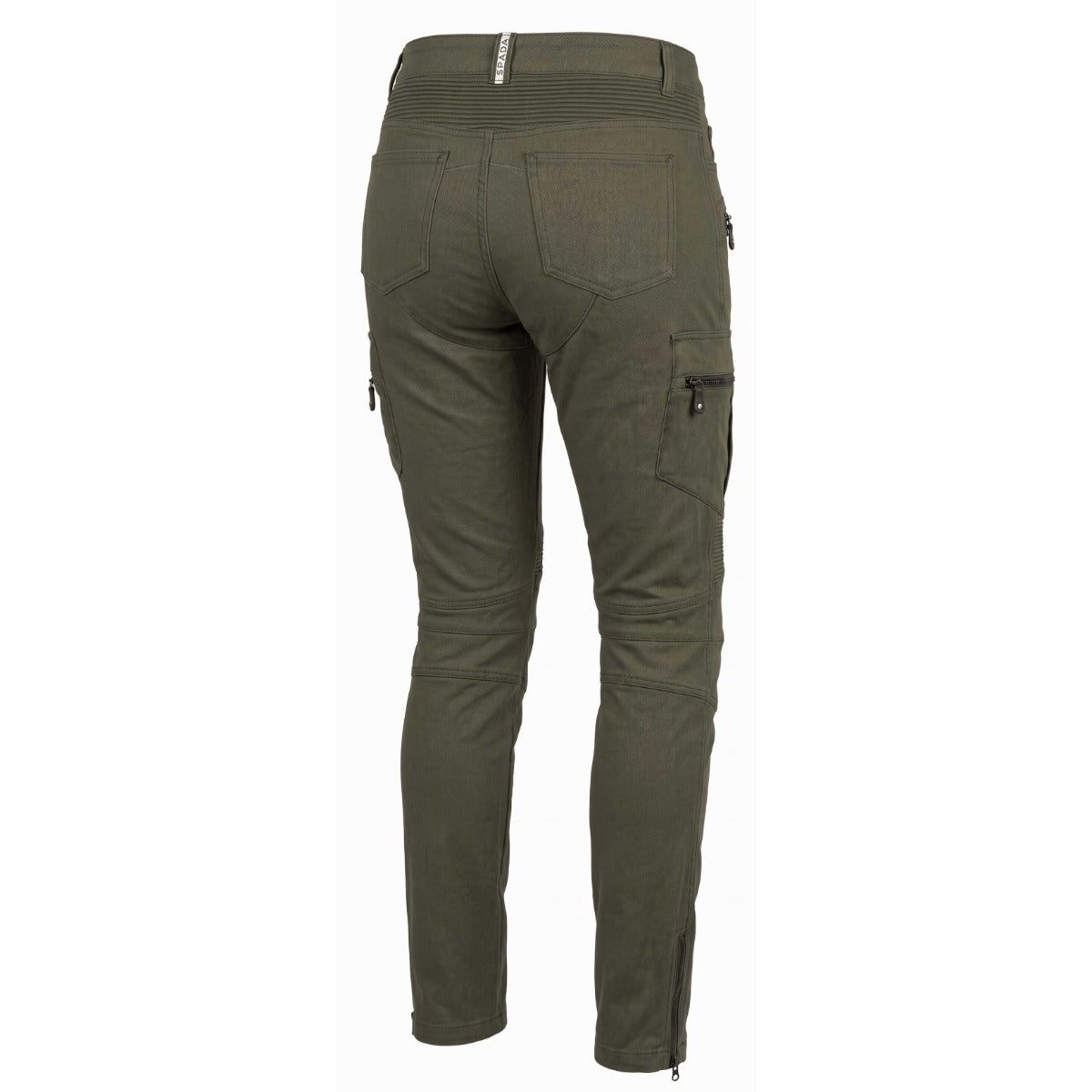 Spada Glide CE Ladies Utility Textile Trouser Olive Green FREE UK Delivery, FREE 365 Day Returns | Moto Central
