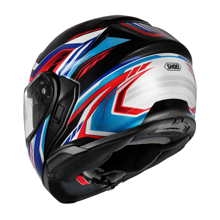 Shoei Neotec 3 Voryx TC-10 Blue / Red / White FREE UK Delivery, FREE 365 Day Returns | Moto Central