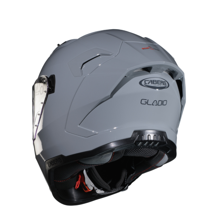 Caberg Gladio Stone Grey full-face helmet - rear three-quarter view