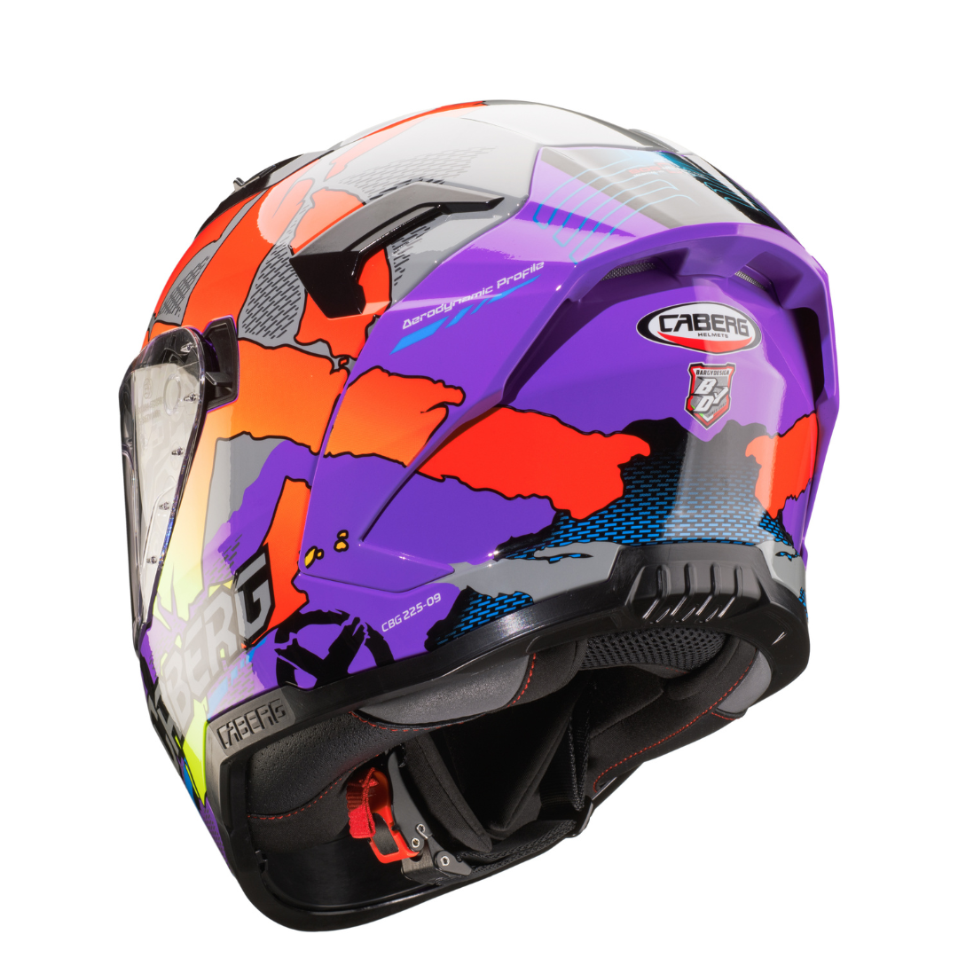 Caberg Gladio Xplosion full-face helmet - rear three-quarter view