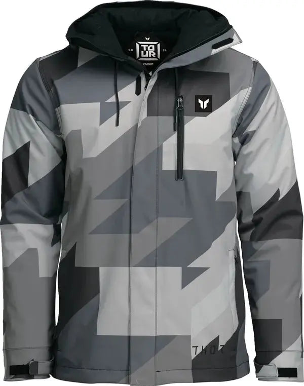 Thor Brave Tour Textile Jacket Camo Black / Dark Grey / Light Grey - FREE UK Shipping, FREE 365 Day Returns | Moto Central