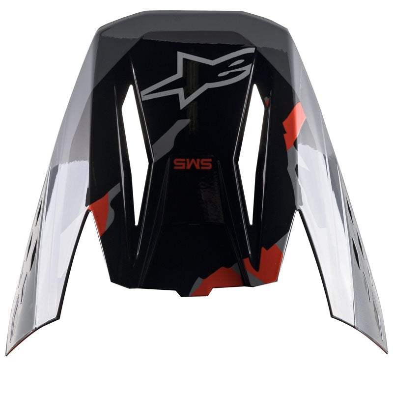 Alpinestars Visor S-M5 Rover Anthracite / Fluo Red / Grey Camo - FREE UK Shipping, FREE 365 Day Returns | Moto Central
