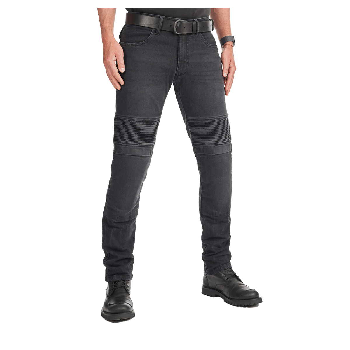 Pando Moto Karl Devil AAA Slim Fit Jeans Black FREE UK Delivery, FREE 365 Day Returns | Moto Central