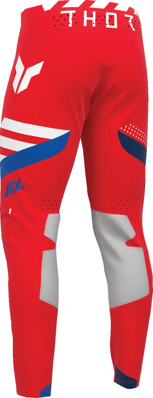 Thor Sportmode Synth MX Textile Trouser Red - FREE UK Shipping, FREE 365 Day Returns | Moto Central