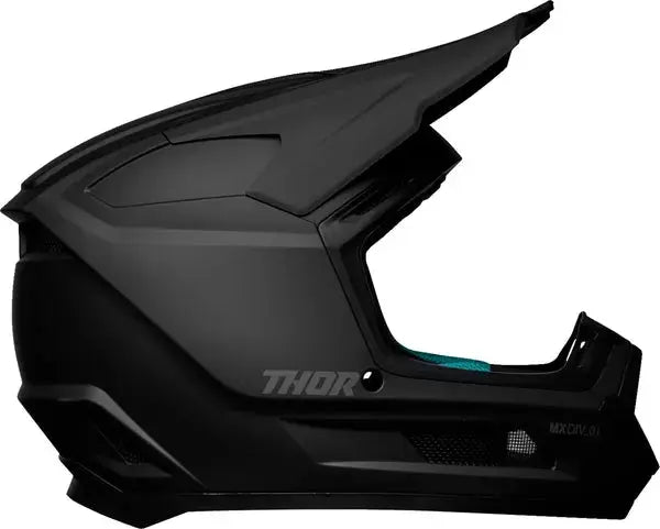 Thor Fleet Youth Blackout Matt Black - FREE UK Shipping, FREE 365 Day Returns | Moto Central