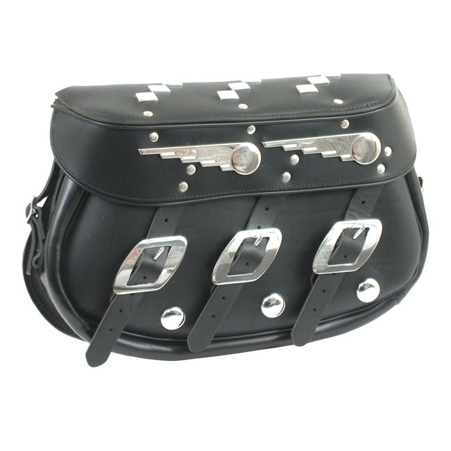 Samwel Speedking Softail Saddlebags Black