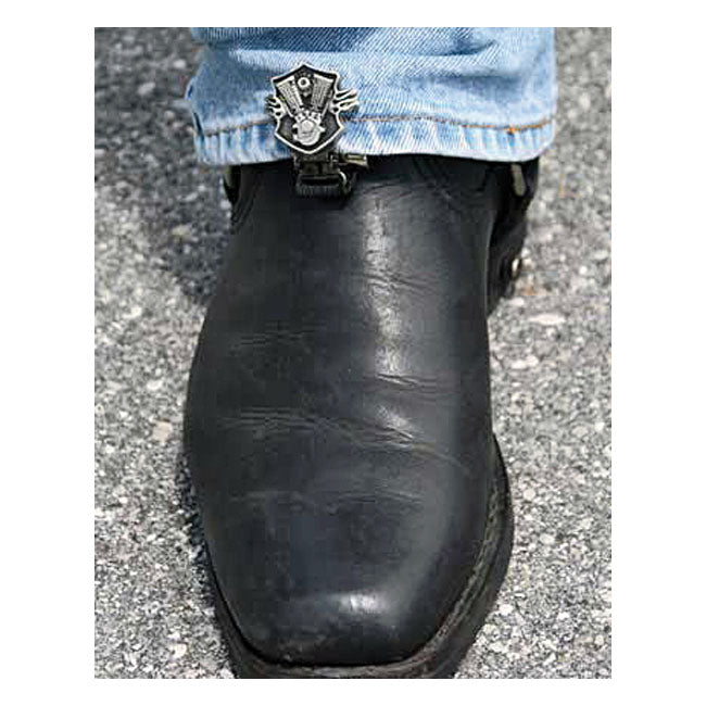 Ryder Clips Front Clips Engine / Shield For Stirrups / Strap / Engineer / Harness Boots