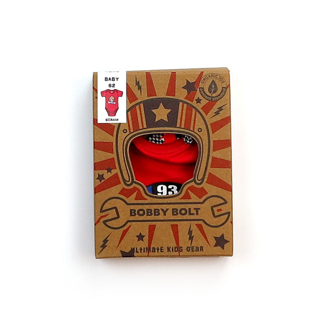 Bobby Bolt Scram Kids Bodysuit Red