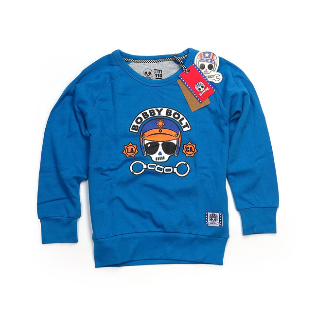 Bobby Bolt Police Kids Sweater Blue