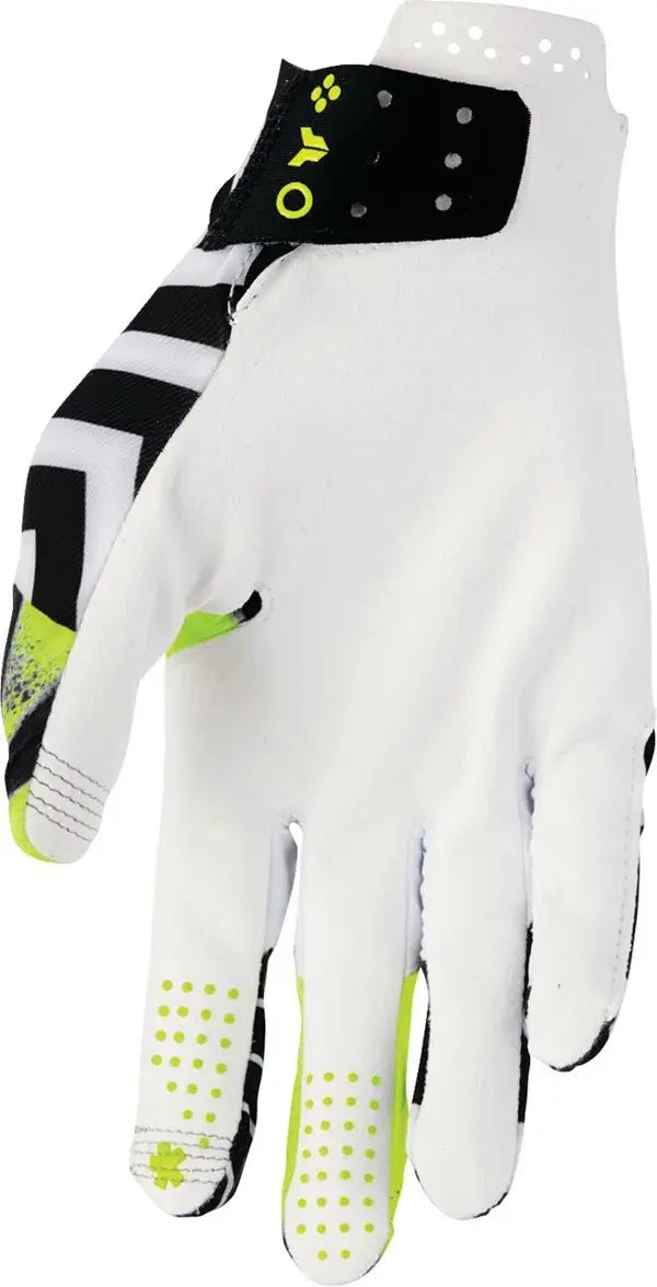 Thor Sportmode Anarchy Textile Gloves Green / White / Black - FREE UK Shipping, FREE 365 Day Returns | Moto Central