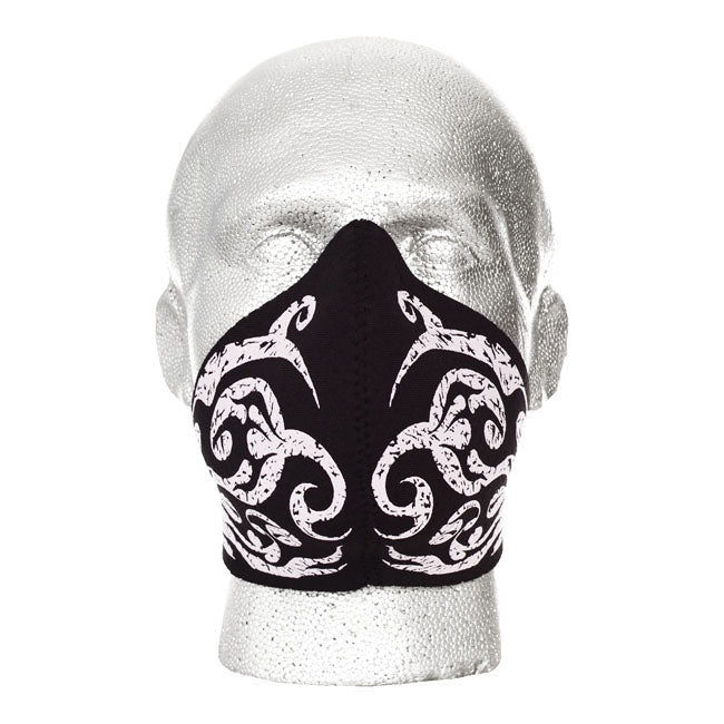 Bandero Biker Ladies Face Mask Tribal Flames Pink