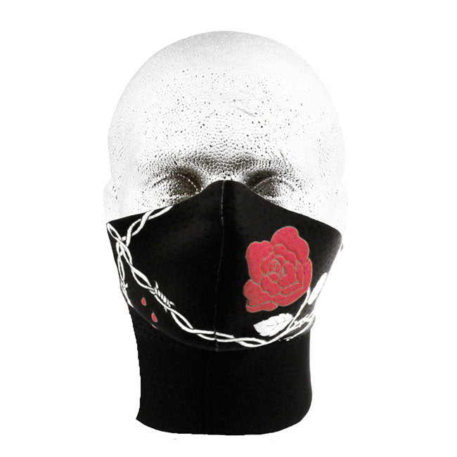 Bandero Biker Ladies Face Mask Longneck Wildrose