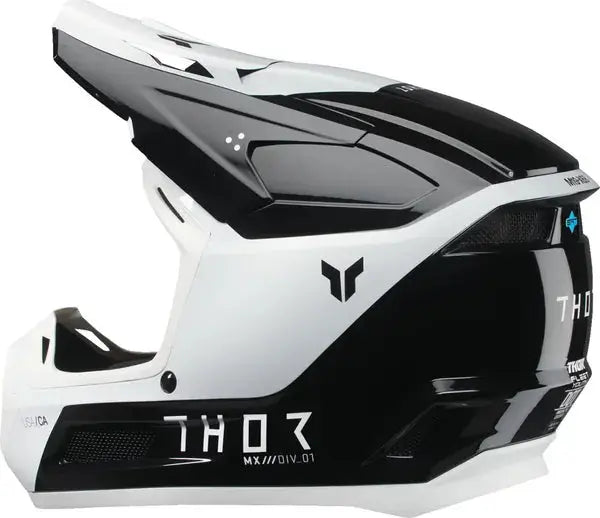 Thor Fleet Youth Storm Black / White - FREE UK Shipping, FREE 365 Day Returns | Moto Central