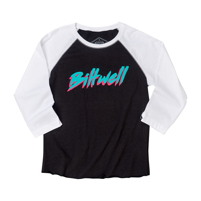 Biltwell 1985 Raglan Ladies T-Shirt Black / White