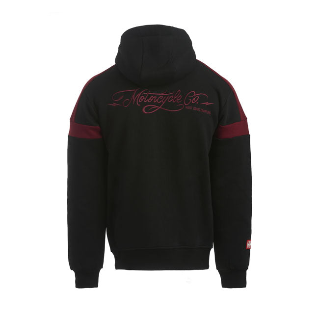 West Coast Choppers Panel Hoodie Black / Red