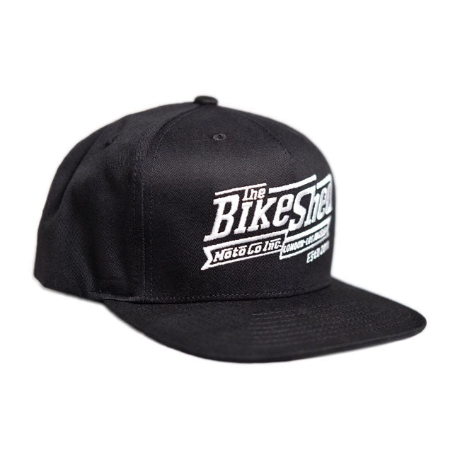 Bike Shed Steps Snapback Cap Black