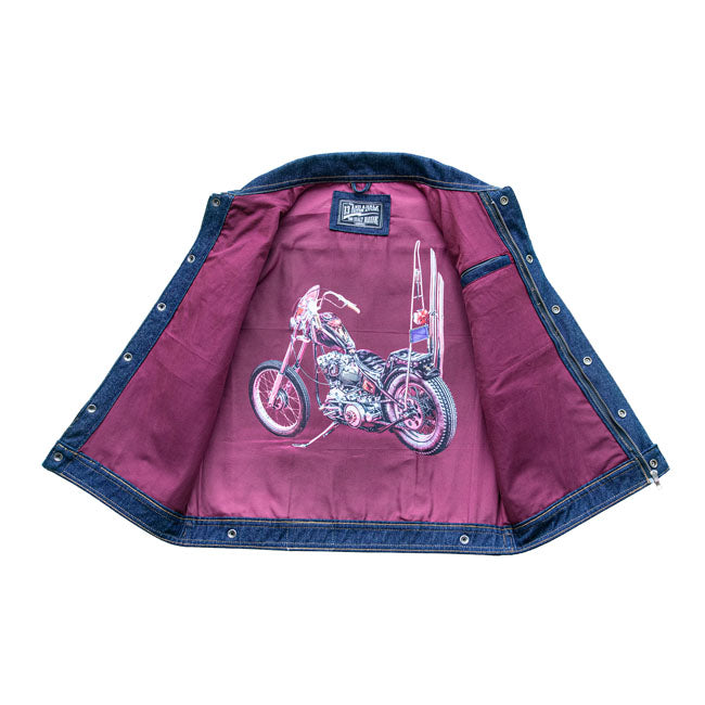 13 And A Half Magazine Rain Splitter Denim Vest