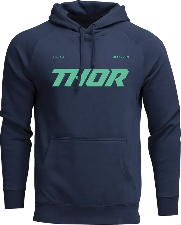 Thor Brave Pullover Hoodie Navy - FREE UK Shipping, FREE 365 Day Returns | Moto Central