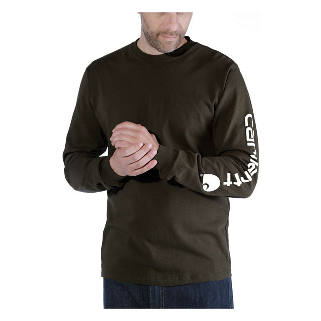 Carhartt Sleeve Logo Long Sleeves T-Shirt Peat