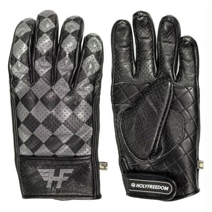 Holy Freedom Bullit Grey Gloves Black / Grey - back-of-hand view