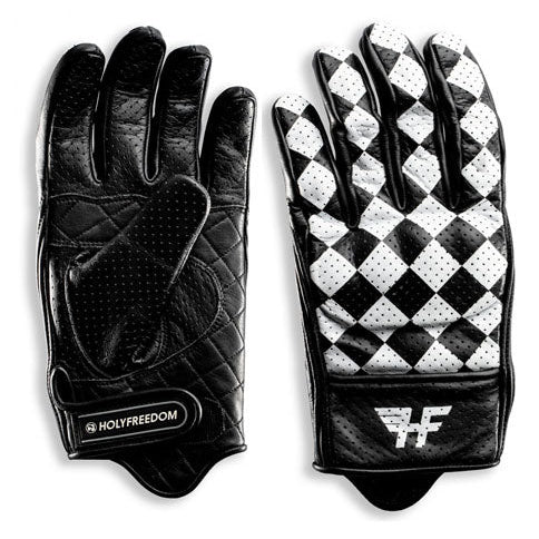 Holy Freedom Bullit Gloves Black / White - back-of-hand view