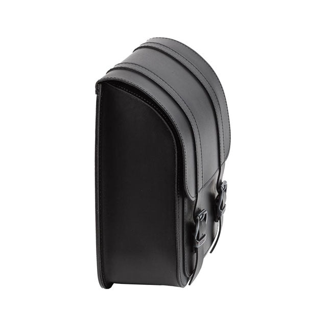 Ledrie Full Leather Swing Arm Bag Left Black For 84-17 Softail (NU)