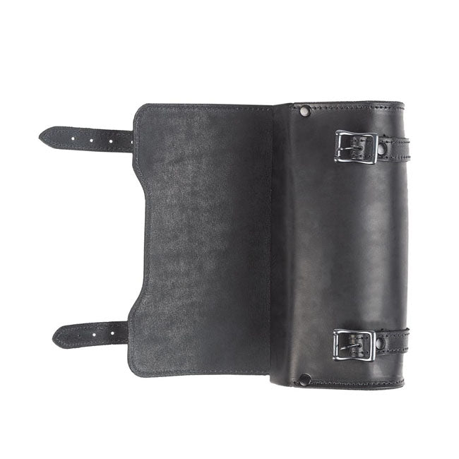 Ledrie Square' Leather Tool Bag Black