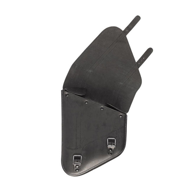 Ledrie Full Leather Swingarm Bag Left Black For 84-17 Softail (NU)