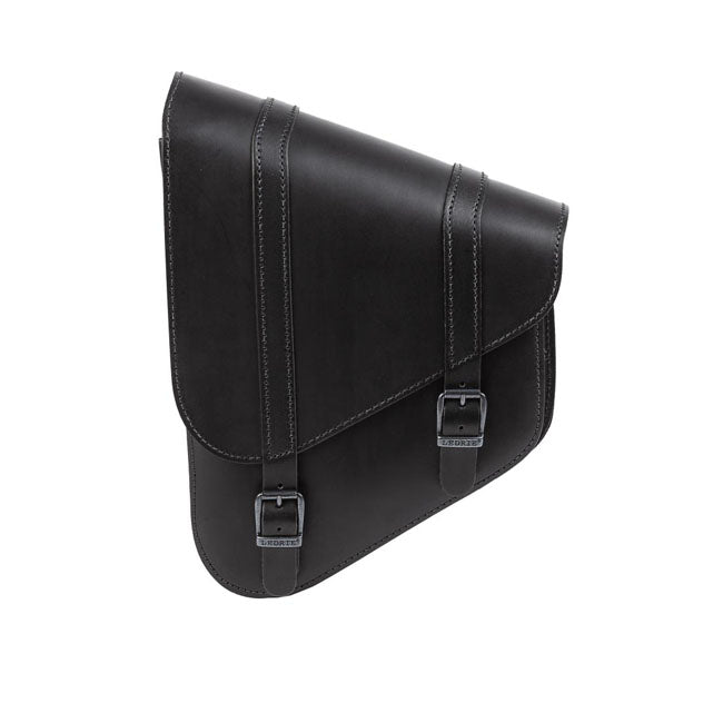 Ledrie Full Leather Swingarm Bag Left Black For 18-21 Softail