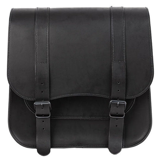 Ledrie Single Leather Saddlebag 'Postman' Black - primary product view
