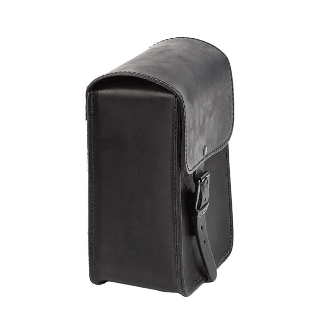 Ledrie Full Leather Sissy Bar Bag Black