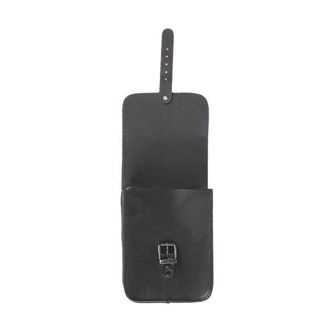 Ledrie Full Leather Sissy Bar Bag Black