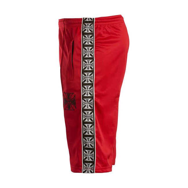 West Coast Choppers Tracksuit Shorts Red