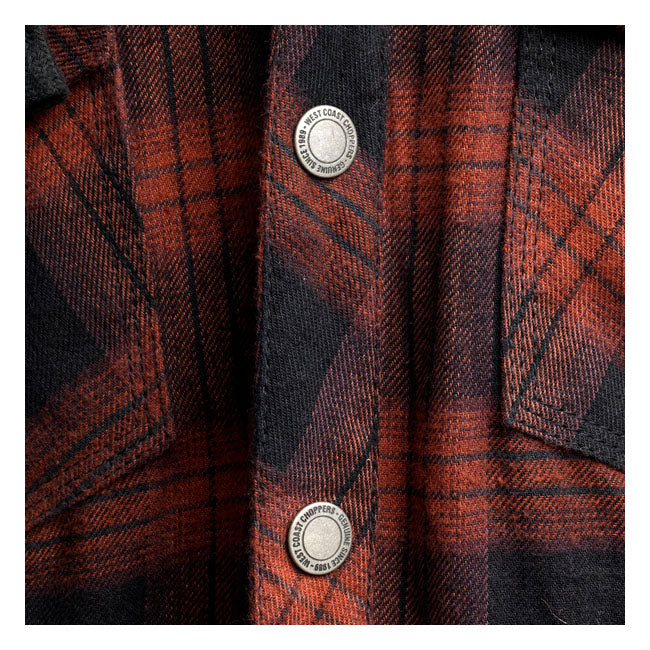 West Coast Choppers Austin Kevlar Riding Shirt Red / Black