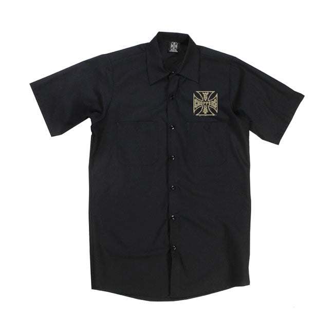 West Coast Choppers Distressed OG Logo Workshirt Black
