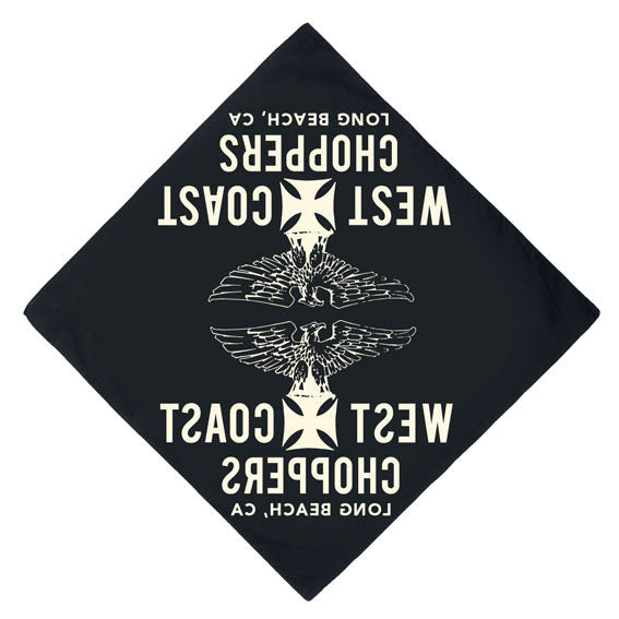 West Coast Choppers Eagle Bandana Black - product view