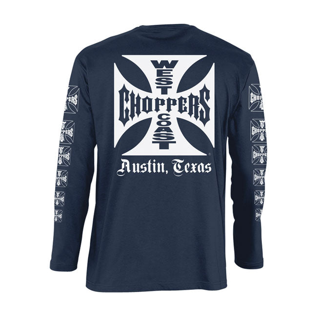 West Coast Choppers OG Logo ATX Long Sleeves T-Shirt Navy
