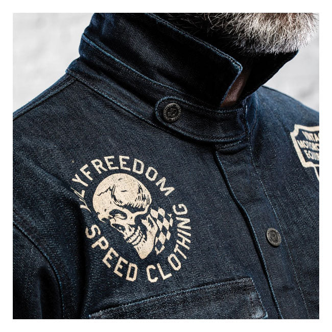 Holy Freedom Genoa Stampato Jacket Denim