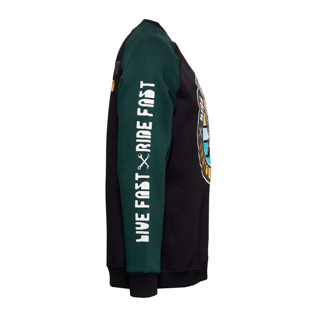 King Kerosin Custom Chopper Sweatshirt Black Smoke