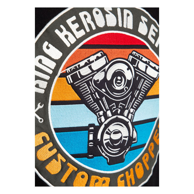 King Kerosin Custom Chopper Sweatshirt Black Smoke