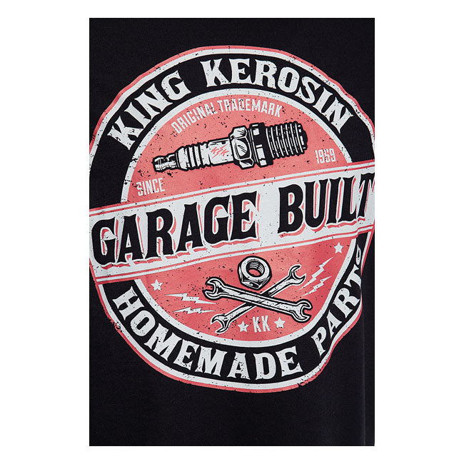 King Kerosin Garage Built T-Shirt Black