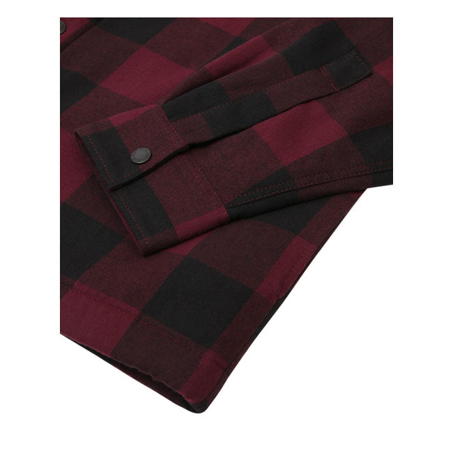 Dickies Sherpa Lined Sacramento Shirt Maroon