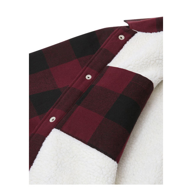 Dickies Sherpa Lined Sacramento Shirt Maroon