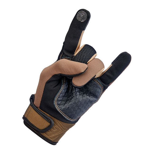Biltwell Baja Gloves Chocolate / Black