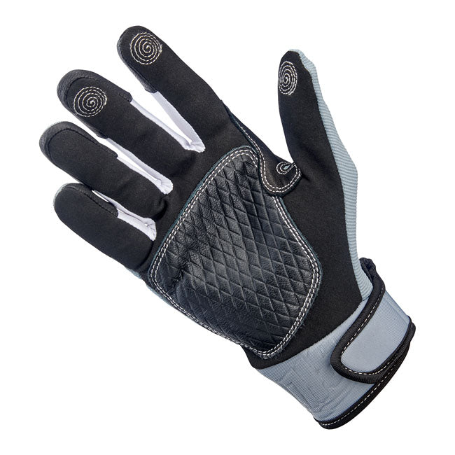 Biltwell Baja Gloves Grey / Black