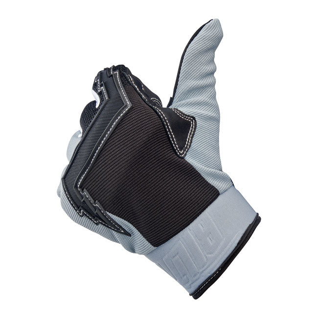 Biltwell Baja Gloves Grey / Black