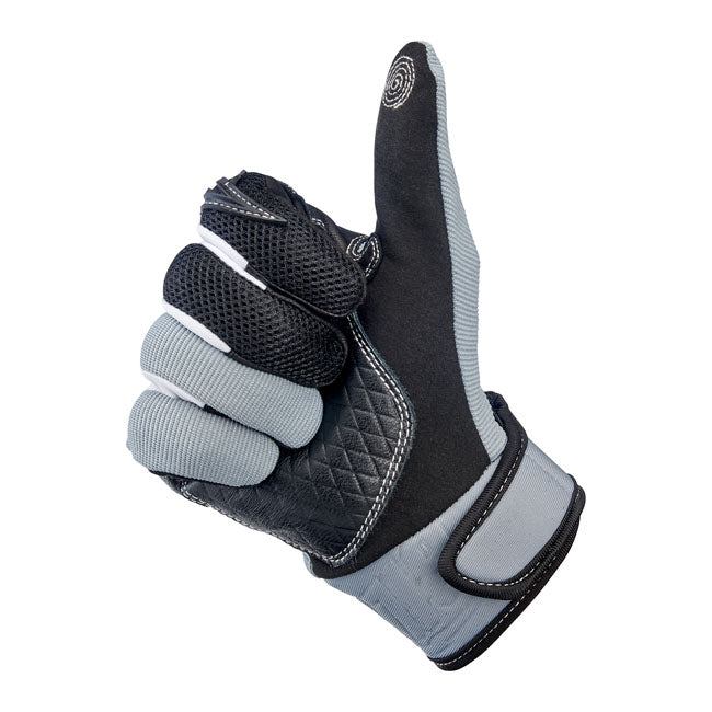 Biltwell Baja Gloves Grey / Black