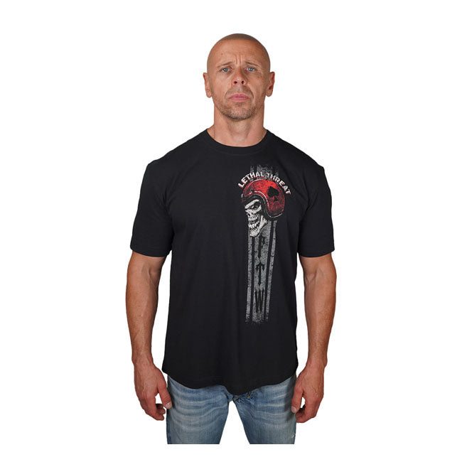 Lethal Threat Forever Two Wheels T-Shirt Black