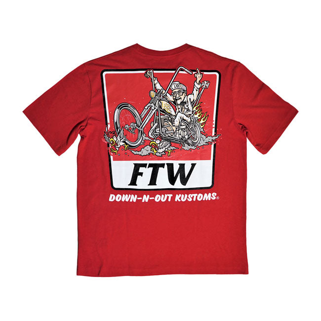 Down-N-Out Gettin Fried T-Shirt Red