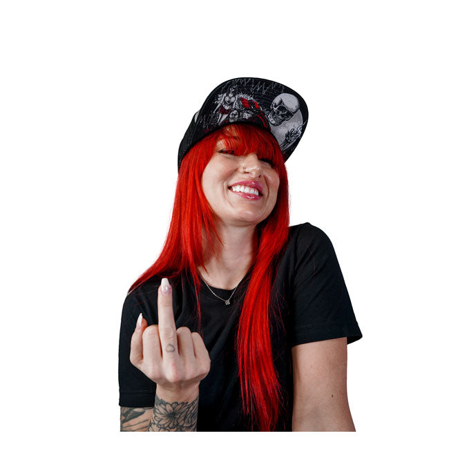 Down-N-Out Bad Example Snapback Cap Grey / Black